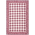 thumbnail image 2 of Safavieh Chelsea Marilou Bordered Wool Area Rug, Burgundy/Ivory, 5'3" x 8'3", 2 of 8