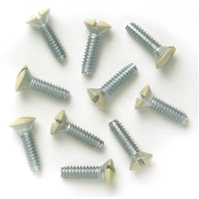 Wall Plate Replacement Screws, Ivory, Pass & Seymour, 510ICC20, 1/2