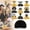 B1_9pc Black 6x4.7in, variant on ERTZAE Graduation Wooden Centerpieces,Grad Home Table Decor,Grad Light Up Marquee,Event Decor,Black & Gold Graduation Ornament 2026 8x6Inch,Senior Class of 2026 Desk Decor for High School & College