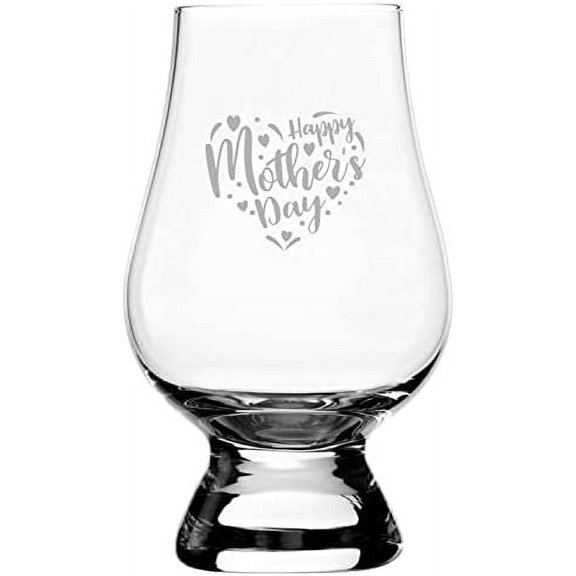Happy Mother's Day 6 Mother's Day Etched 6.5oz Glencairn Whisky Glass