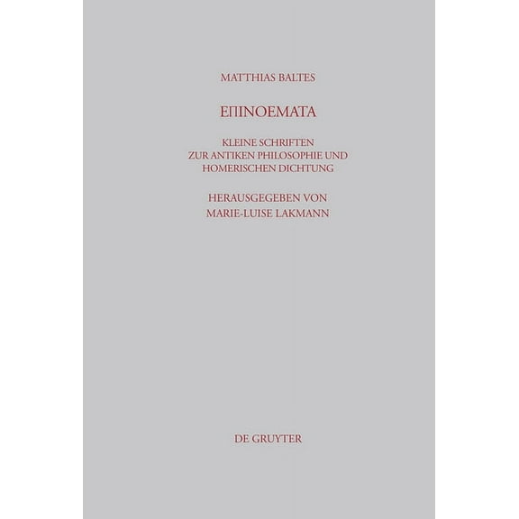 BeitrÃ¤ge Zur Altertumskunde Epinoemata, Book 221, (Hardcover)