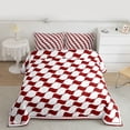 thumbnail image 2 of Castle Fairy Female Men Adults Abstract Stripes Plaid Full Size Comforter Sets 3-Piece,Minimalist Geometric Bedding Comforter Set,Mid Century Minimalism Lightweight Bedding Sets, 2 of 8