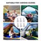 thumbnail image 3 of 6 piezas de clavos para tienda de campaña, estacas, hebillas, cuerda de viento, ancla, herramientas de camping, 3 of 6