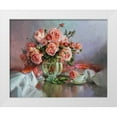 thumbnail image 1 of Rogozina, Svetlana 24x20 White Modern Wood Framed Museum Art Print Titled - Still Life with Roses, 1 of 4