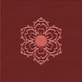 thumbnail image 1 of Ahgly Company Tapis d'Intérieur Lavable en Machine Carré Rouge Transitionnel, 5 Pieds Carré, 1 of 7