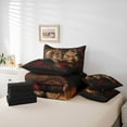 thumbnail image 6 of Homewish 3D Couple Lion Twin Bedding Sets 7-Piece, Valentine's Day Rose Bedding Comforter Set, Romantic Couple Anniversary Reversible Sheet Sets, Ultra Soft Bedroom Decor, 6 of 8