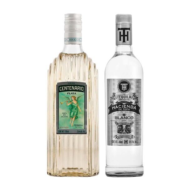 Pack Tequila Centenario Plata 700ml + Hacienda de Tepa Blanco 750ml