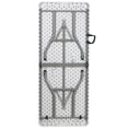 thumbnail image 4 of 30''W x 72''L Bi-Fold Granite White Plastic Folding Table, 4 of 8