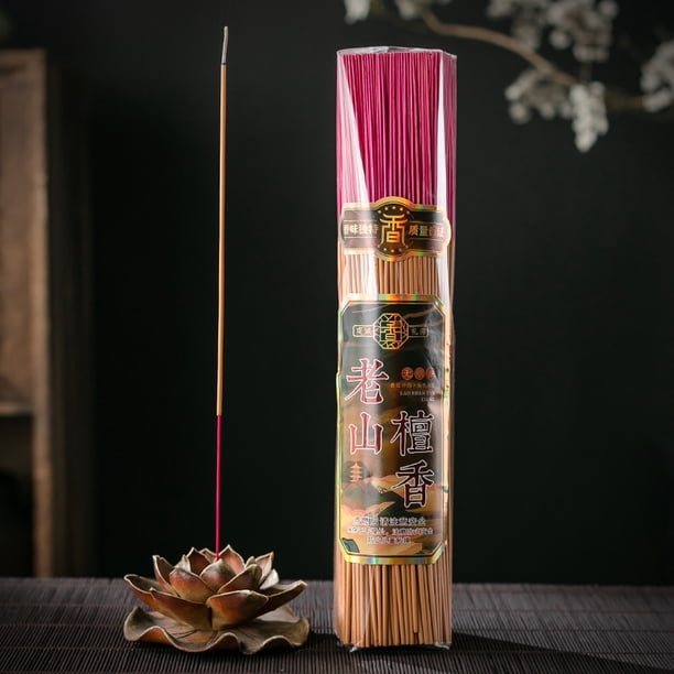 Nvzi Varitas de incienso chinas, 500 varitas, incienso tradicional de Guanyin en varitas de bambú para el culto a Buda, el culto a los ancestros y el templo del hogar, sándalo antiguo.