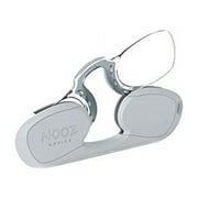 NOOZ Optics Armless Reading Glasses - Color Silver Magnification Strength +2.00 - Rectangular