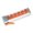 Orange color, variant on 1 Hand Operated PP Ice Cubes Tray Flexible Ice Mold For Easily Ice Making