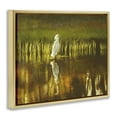 thumbnail image 4 of Stupell Industries Bird & Lake Botanicals Landscape Painting Gold Floater Framed Canvas Art Print Wall Art, 31 x 25, 4 of 10