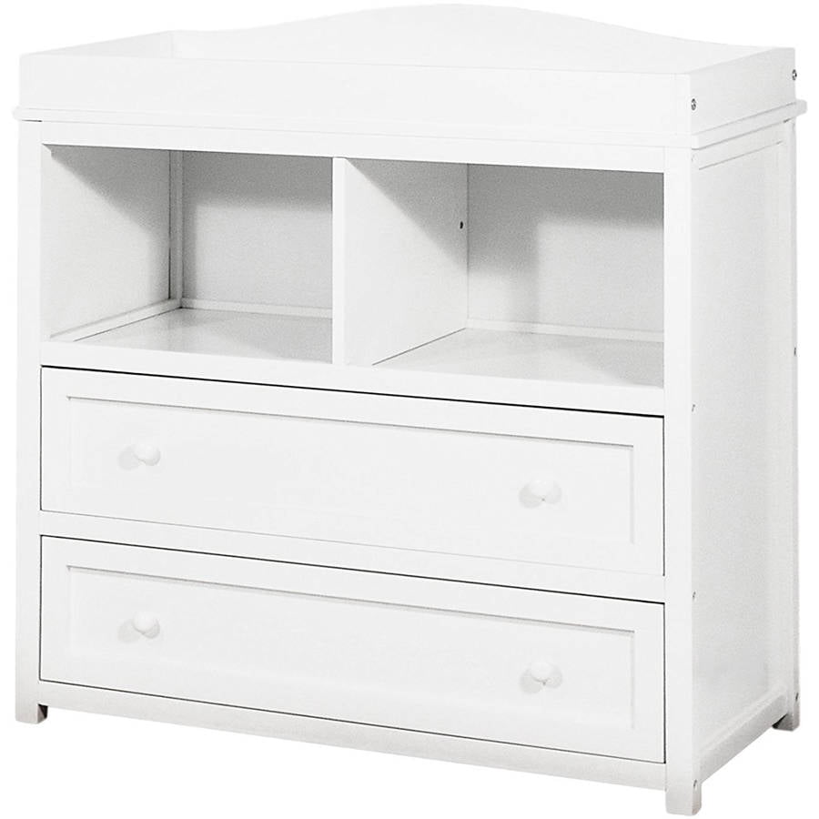 Athena Leila 2 Drawer Changer Dresser White Walmart Com