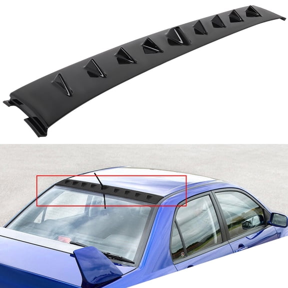 SCITOO ABS Black Rear Window Top Roof Spoiler Wing Exterior Accessories Styling Kits Replacement for Mitsubishi Lancer 4-Door Sedan Evolution GSR