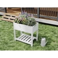 thumbnail image 6 of Classic 33" L x 19" W x 33" H Vinyl Elevated Garden, White, 6 of 10