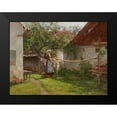 thumbnail image 2 of Adams, John Ottis 14x12 Black Modern Framed Museum Art Print Titled - Wash Day-Bavaria, 2 of 5