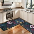 thumbnail image 3 of Kitchen Rugs Sets Of 2,Pioneer Flower Floral Print Pattern Anti Fatigue Kitchen Mat Rugs Non Slip Washable,Decorative Kitchen Floor Mats for Kitchen,Sink,Laundry,17"x47"+17"x47", 3 of 5