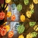 thumbnail image 5 of Fiudx Luces Led de Pascua, Diseño de 10 Huevos de Colores, Cadena a Pilas, Decoración Festiva para El Hogar, Fiestas, Bodas y Eventos Festivos, 1,5 M de Largo, Espuma y Cuerda de Papel., 5 of 7