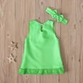 thumbnail image 4 of IROINNID Infant Girls Lace Solid Color Sleeveless Pretty Bow Dress, 4 of 7