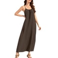 thumbnail image 2 of JOANKDMI Women's Summer Midi Dress Spaghetti Strap Sleeveless Fit and Flare A-Line Pleated Flowy Sundresses Casual Elegant Party Wedding Guest Vacation Outfits, 2 of 9