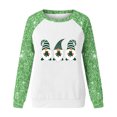 thumbnail image 4 of Qiopertar Mode Femmes Imprimé Col Rond Pull Tops Manches Longues Blouse Confortable Chandail en Molleton Offres de la Semaine Liquidation Moins de 5$ jusqu'à 90 % de Réduction, 4 of 4