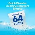 thumbnail image 6 of Earth Breeze Laundry Detergent Sheets, Fragrance-Free Eco Sheets, 32 Count, 64 Loads, 6 of 12