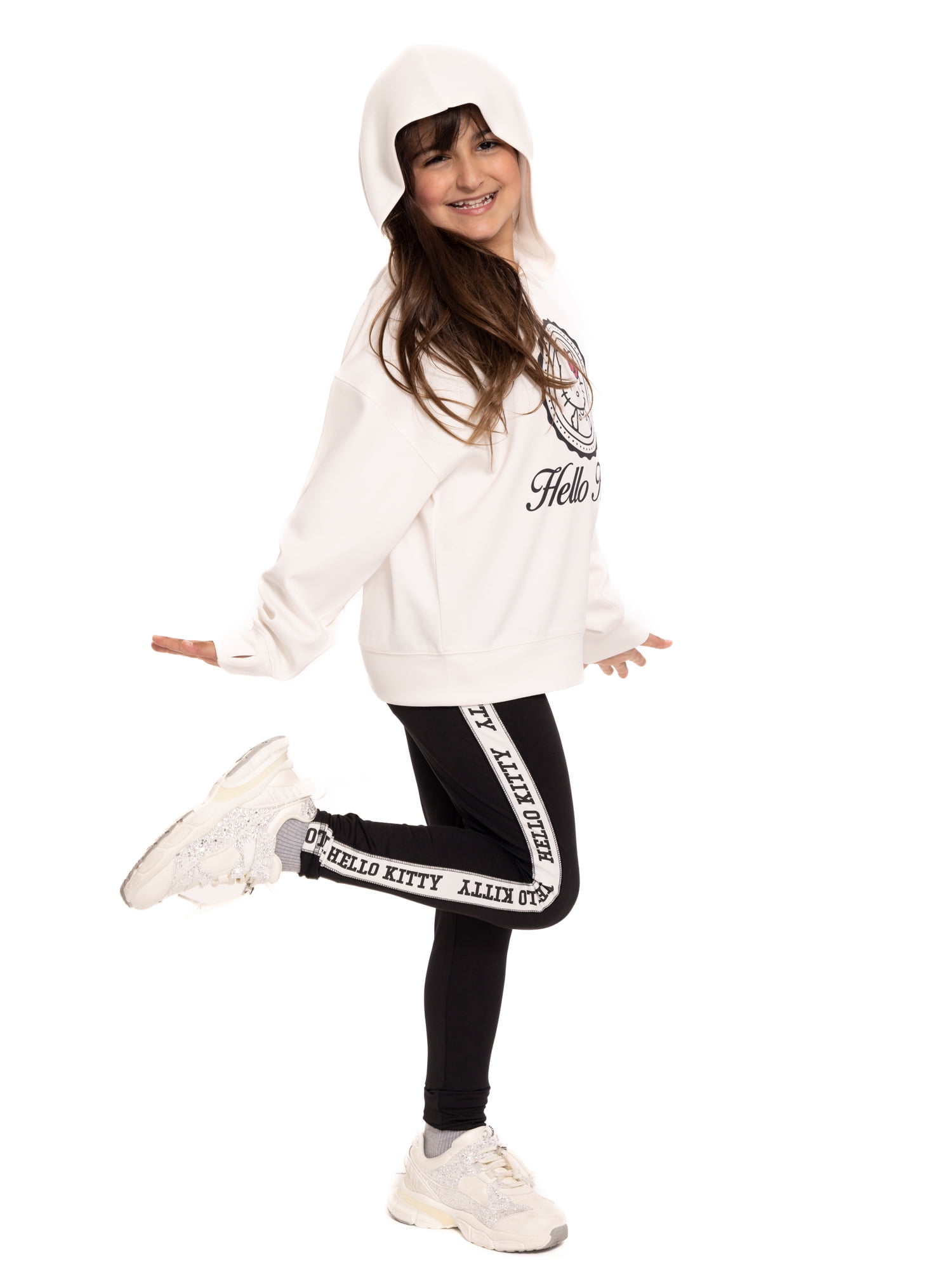 Hello Kitty Girl's Long Sleeve Graphic Hoodie, Sizes 4-12
