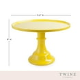 thumbnail image 4 of Twine Yellow Melamine Cake Stand for Cupcakes, Sweets Cookies Dessert Table, 4 of 8