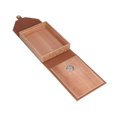 thumbnail image 4 of Humidor de cigarros marrón, caja de soporte para cigarros de 20 piezas de capacidad con higrómetro, pegatina de pegamento para humidificador para regalo de almacenamiento de cigarros, 4 of 5