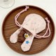thumbnail image 4 of Contenedores de almacenamiento, linda bolsa de almacenamiento con cordón floral con orejas de conejo, bolsa pequeña portátil para exteriores, bolsa de almacenamiento de poliéster con cordón de Pascua., 4 of 6