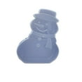 thumbnail image 2 of Christmas Serving Tray Cute Snowman Snowflake Tree Plastic Storage Container with Lid Xmas Platters Snack Serving Tray for Snack Blue 5.9 In, 2 of 5
