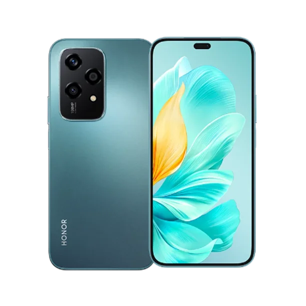 Honor 200 Lite (8 Gb+256 Gb), Cámara Amoled 5g, 108 Mp Y 50 Mp, Pantalla Amoled Dual Sim,Versión Global,Lago Cyan