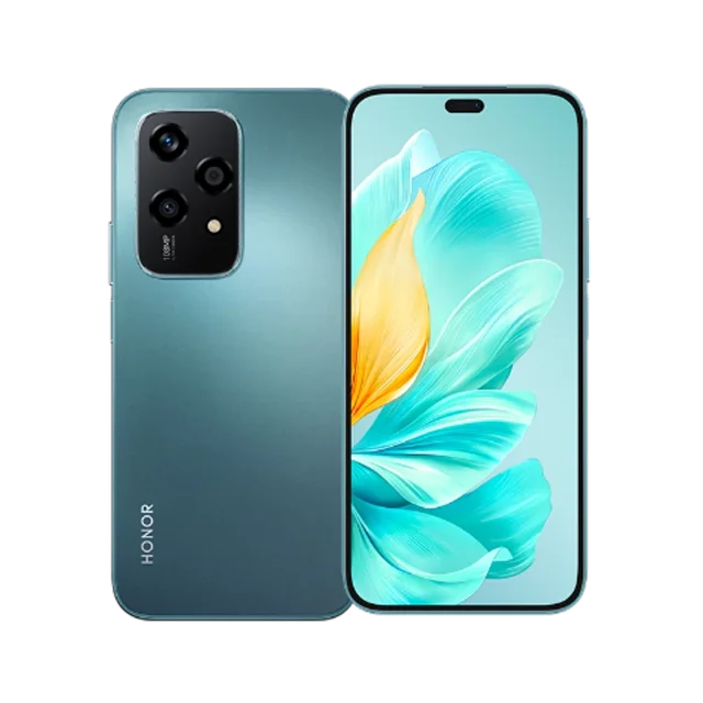 Honor 200 Lite (8 Gb+256 Gb), Cámara Amoled 5g, 108 Mp Y 50 Mp, Pantalla Amoled Dual Sim,Versión Global,Lago Cyan