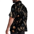 thumbnail image 3 of Bats Men's Short Sleeve Button Down Casual Beach Printed Shirts, 3 of 6