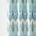 thumbnail image 3 of Lush Decor Ikat Drops Shower Curtain Single 72" W x 72" L Teal - Blue Shower Curtains - Colorful Bath Curtain - Modern Eclectic Style - Boho Decor, 3 of 7