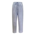 thumbnail image 4 of Ediodpoh Summer Elastic High Waisted Striped Linen Wide Leg Loose Womens Pants Comfortable and Breathable Blue S, 4 of 5