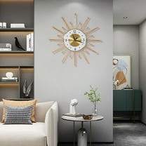 Wall Clock for Living Room Decor, Decorative Wall Clock, Large Wall Clock Gold Entrance, Corridor and Office