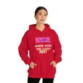 thumbnail image 4 of Bougie Trash Unisex Hooded Sweatshirt Where Classy And Hood Meet, 4 of 9