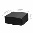 thumbnail image 1 of Funda protectora para spa 200 * 200 * 85 cm, jacuzzi, piscina, bañera, cubierta de spa de tela Oxford para jardín al aire libre, a prueba de polvo, impermeable, anti-UV, 1 of 2