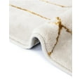 thumbnail image 5 of Marilyn Monroe Glam Collection Area Rug - Trellis (5' 3" Round White Gold/Gold), 5 of 11