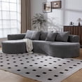 thumbnail image 1 of UTILIA Sofá Seccional Esquinero para Sala en L de 2 Piezas, Tapizado en Tela Chenille Suave, Asiento Profundo y Amplio, Base Antideslizante, Cojines de Espuma para Sala y Estancia, Gris, 1 of 4