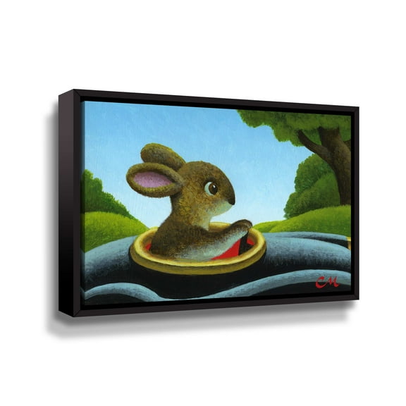 Artwall Day Trip, Gallery Wrapped Floater-framed Canvas by Chris Miles