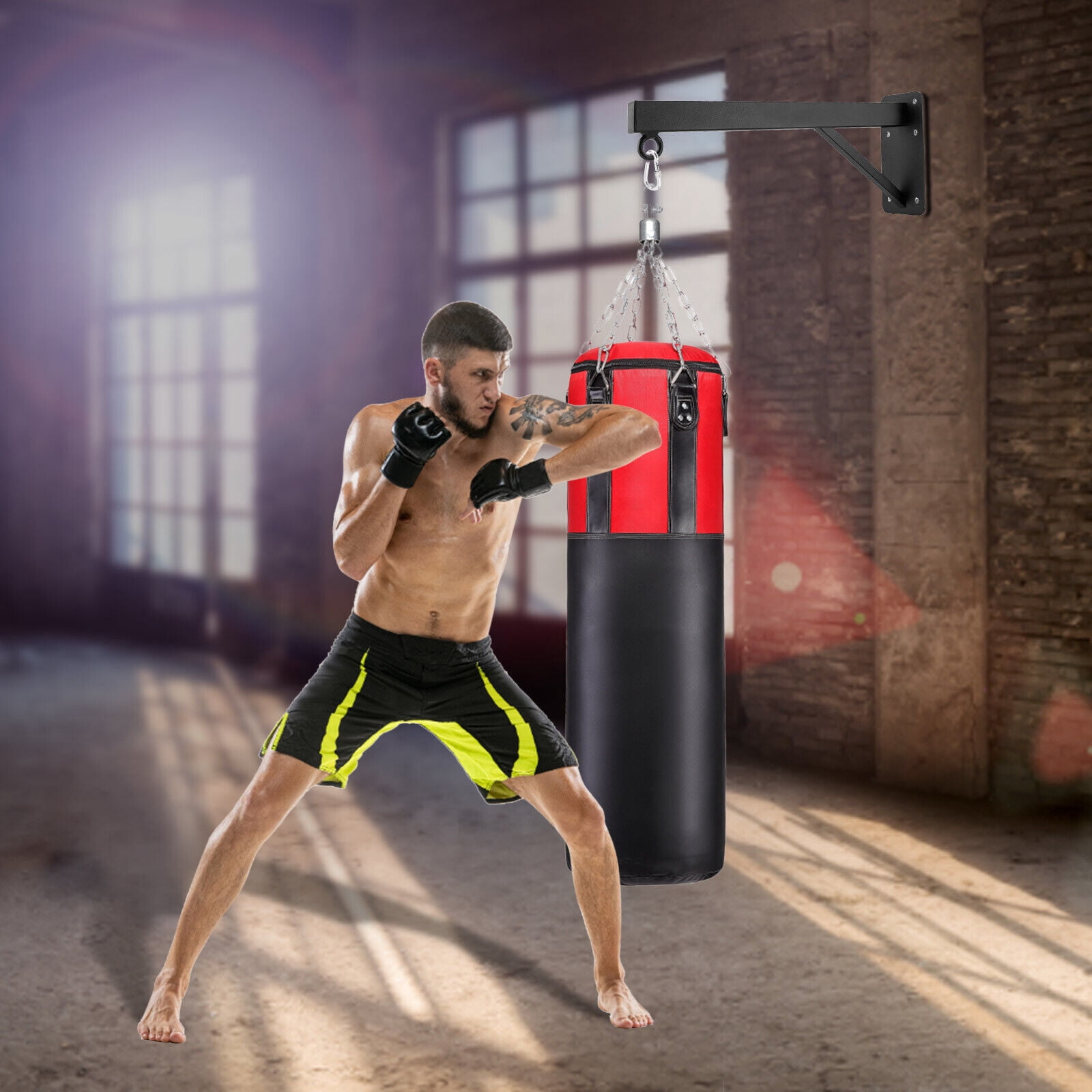 Punching Bag Wall Bracket Hanger Stand Heavy Duty for Home Gym Fitness Training