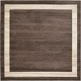 thumbnail image 1 of Unique Loom Tapis Carré de Transition Contemporain Del Mar, 8', Marron/ivoire, 1 of 1