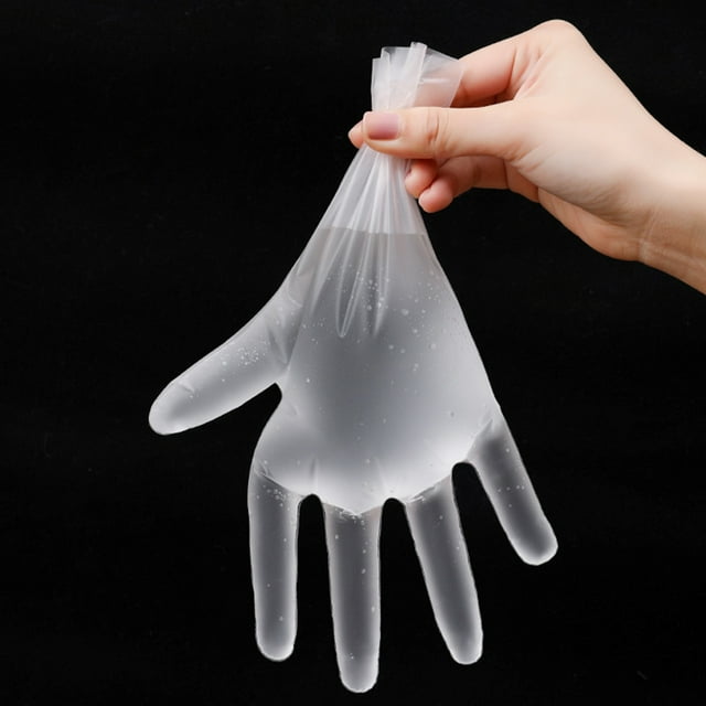 Guantes seguros para alimentos, 100 guantes desechables de TPE, guantes desechables para alimentos, guantes para manipulación de alimentos, elegantes y modernos Jadeshay A