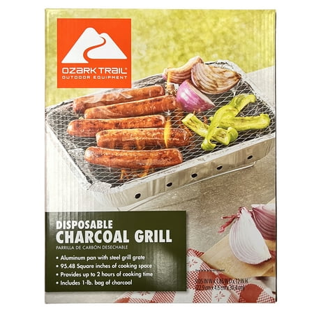 Ozark Trail Disposable Instant Charcoal Grill – 540g Charcoal Content