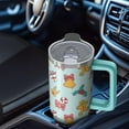 thumbnail image 5 of 30 oz Holiday Snowflakes Christmas Tumbler with Handle and Straw, Stainless Steel Cup 30 oz, Leak Proof Winter Mug, Gifts for Women, 5 of 5