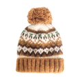 thumbnail image 2 of Only Moment Warm Knitted Winter Hat Gold acrylic fibe Winter Hats for Men Women Warm Thermal Fleece Lined, Thick Knit Fashion Skull Cap A, 2 of 4