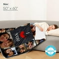 thumbnail image 3 of I Love You Couples Gifts Custom Photo Blanket for Girlfriend Boyfriend Gifts, Personalized Picture Blankets for Christmas Couples Gifts Blankets, 3 of 5