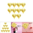 thumbnail image 7 of Silver Balloon 10pcs 18" Heart Aluminum Foil Balloons Party Wedding Birthday Decor (Yellow), 7 of 7